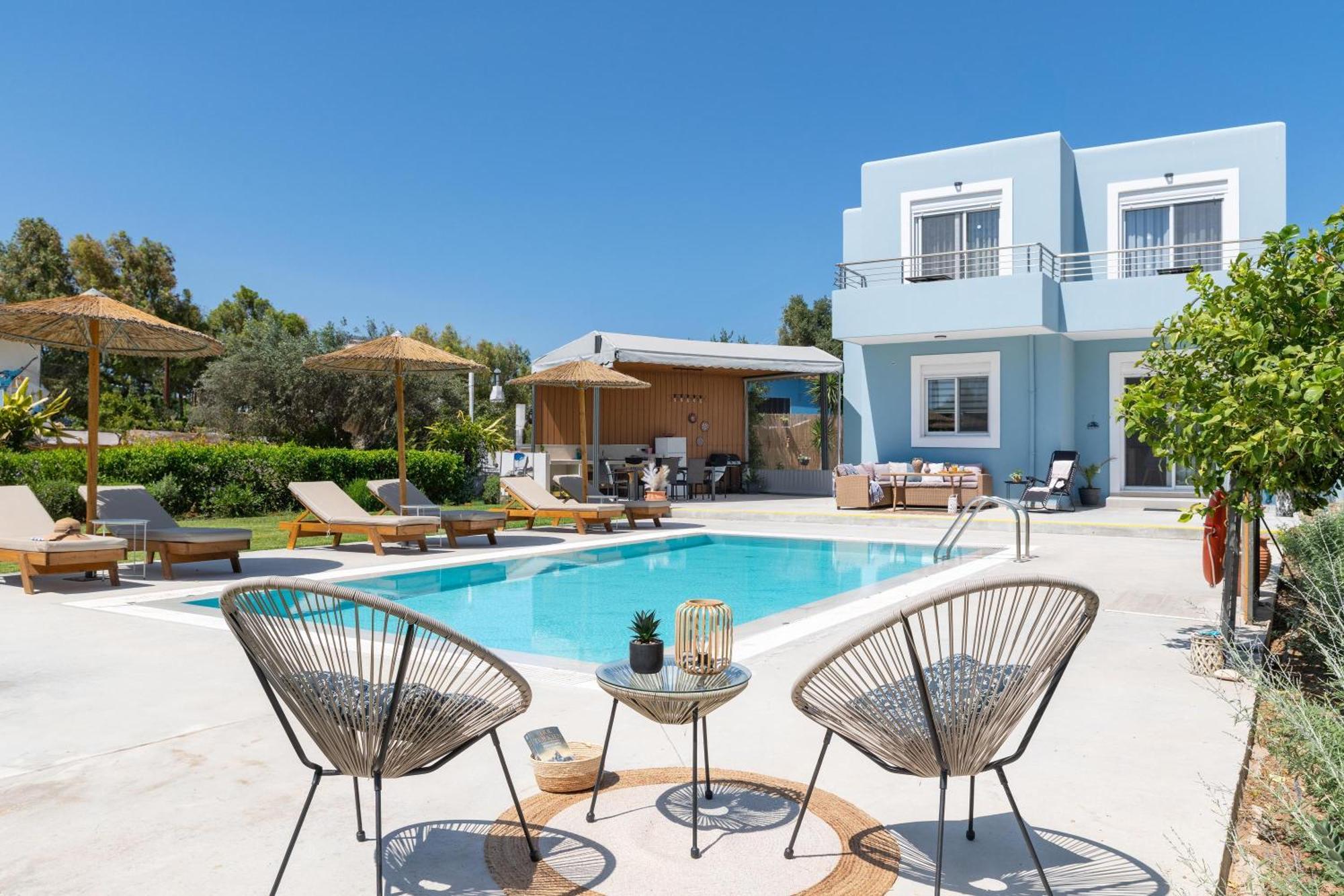 Ethria Pool Villa With Heated Jacuzzi Afantou Eksteriør bilde