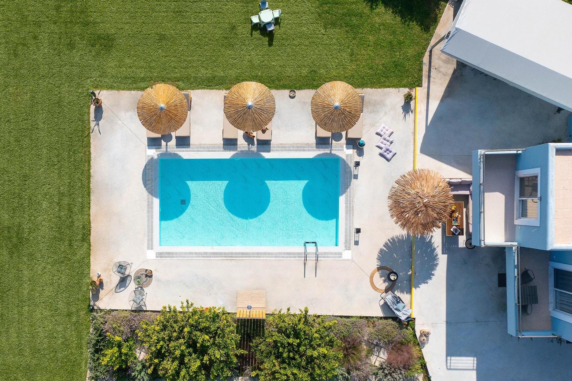 Ethria Pool Villa With Heated Jacuzzi Afantou Eksteriør bilde