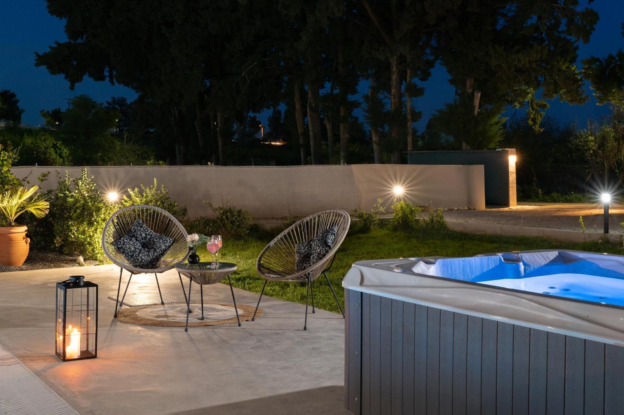 Ethria Pool Villa With Heated Jacuzzi Afantou Eksteriør bilde